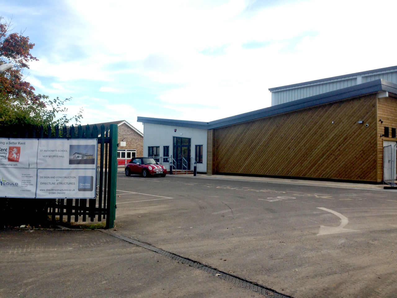 St Anthony's School, sports hall kent, Directline Structures